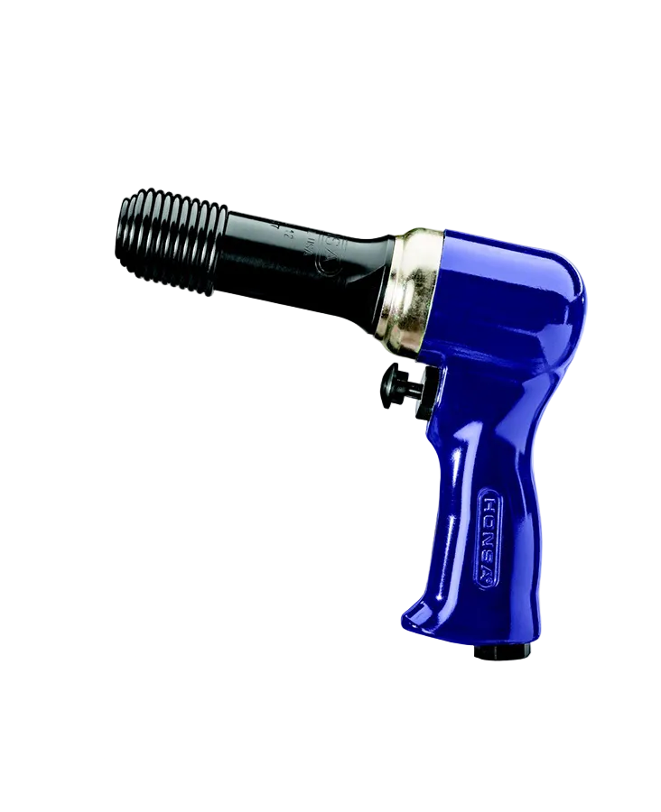 HTOP38 12T Vibration Reduced High Powered Tungsten Piston Riveter, improved operator ergonomics, aerospace rivet gun.