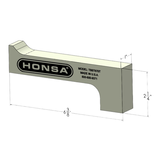 Tungsten Bucking Bar TBBT670T from Honsa Aerospace Tools