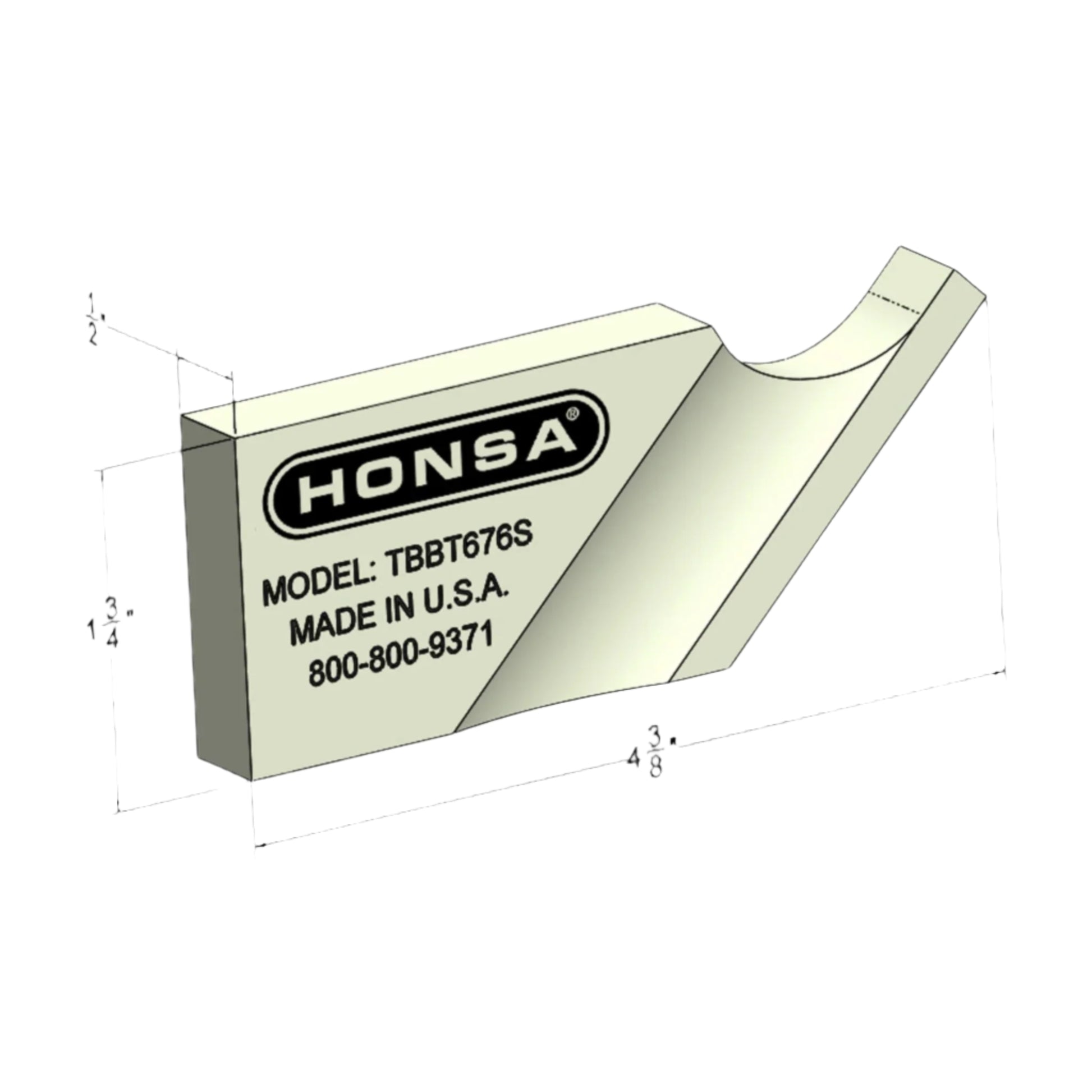 Tungsten Bucking Bar TBBT676T from Honsa Aerospace Tools