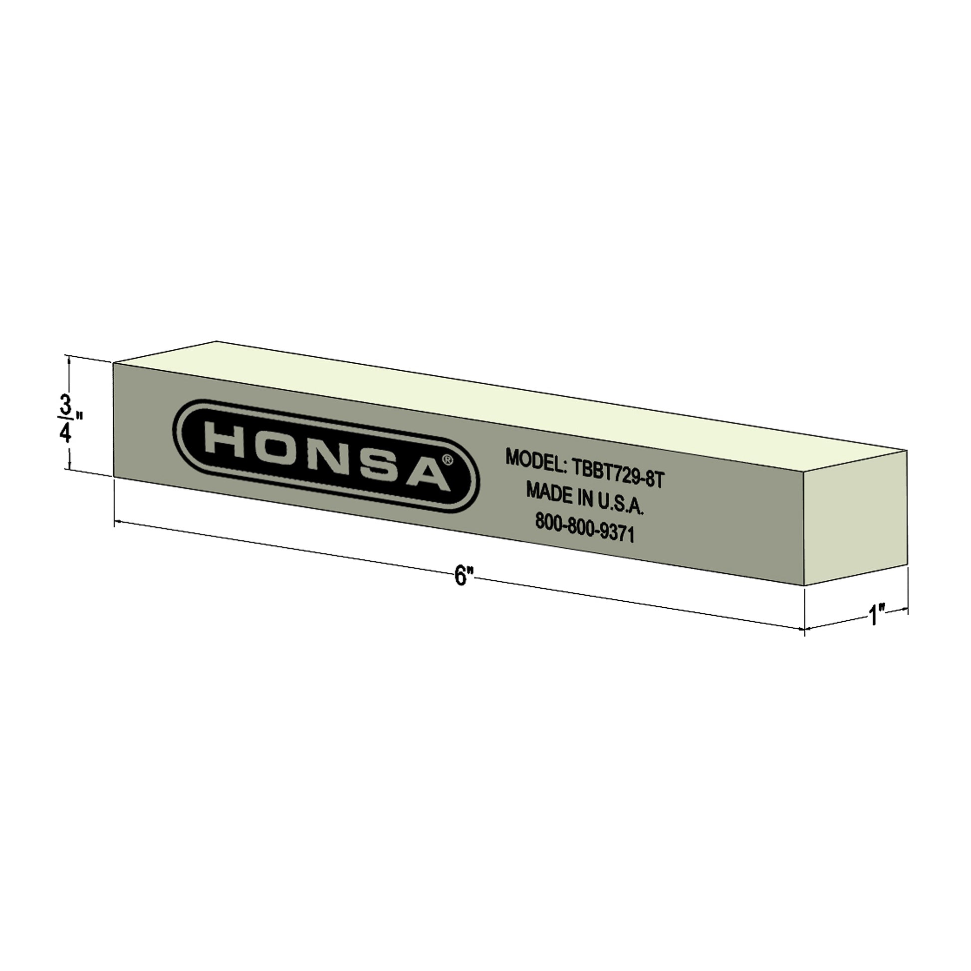 Tungsten Bucking Bar TBBT729-8T from Honsa Aerospace Tools